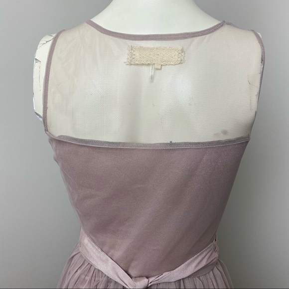 A’Reve Light Lilac Chiffon Floral Lace Dress Sz S - Picture 8 of 11